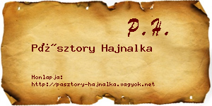 Pásztory Hajnalka névjegykártya